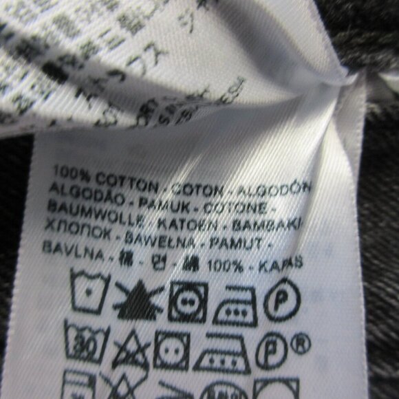 Levi's Premium Dad Jean 24 Black 100% Cotton Denim Baggy Streetwear Vintage 538 - Picture 7 of 15